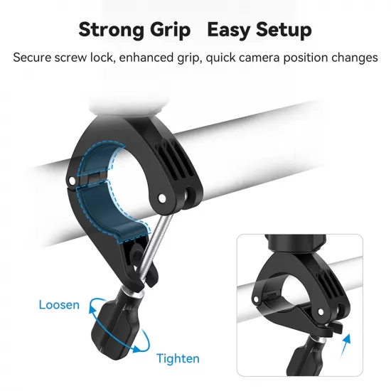 TELESIN Bike Handlebar Clamp Mount TELESIN Bike Handlebar Clamp Mount