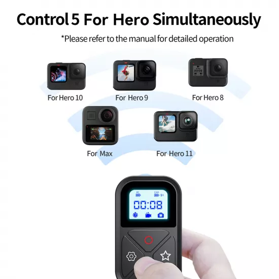 TELESIN T10 Smart Wireless Remote Control for GoPro 12/11/10/9/8/Max