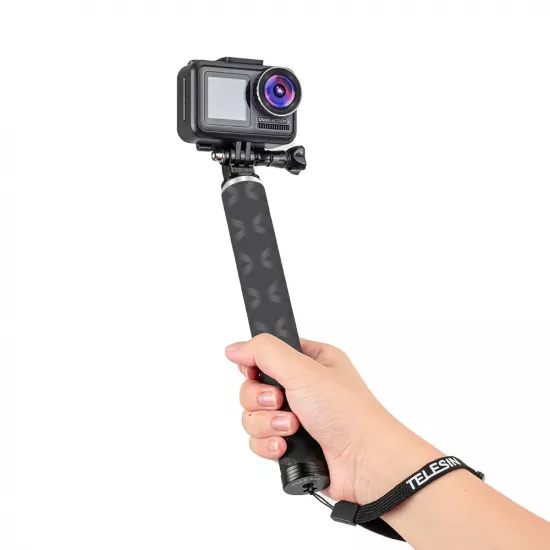 TELESIN 0.9m Carbon Fiber Selfie Stick Aluminium Alloy Tripod TELESIN 0.9m Carbon Fiber Selfie Stick Aluminium Alloy Tripod