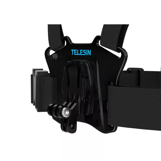 TELESIN Chest Strap with Dual-Mount/J-Hook for GoPro/Action Cameras