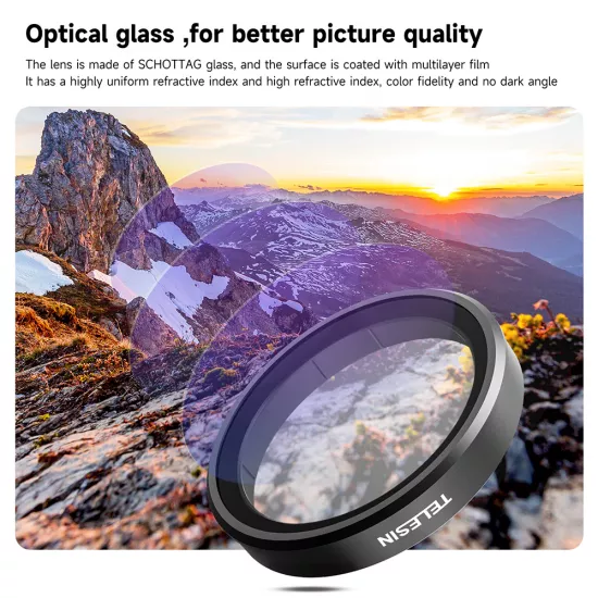 TELESIN CPL+ND8/16/32 Filter Set for DJI ACTION 3/4 TELESIN CPL+ND8/16/32 Filter Set for DJI ACTION 3/4