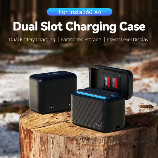 TELESIN Insta360 X4 Dual Card Slot Charging Box