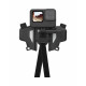 TELESIN Motorcycle Helmet Chin Mount for Action Cameras (Gray)