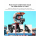 TELESIN Motorcycle Helmet Chin Mount for Action Cameras (Gray)