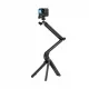 TELESIN Multifunctional Foldable Tripod Selfie Stick Mount for Action Cameras