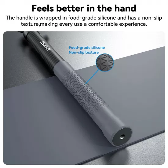 TELESIN New Design 3m Carbon Fiber Selfie Stick