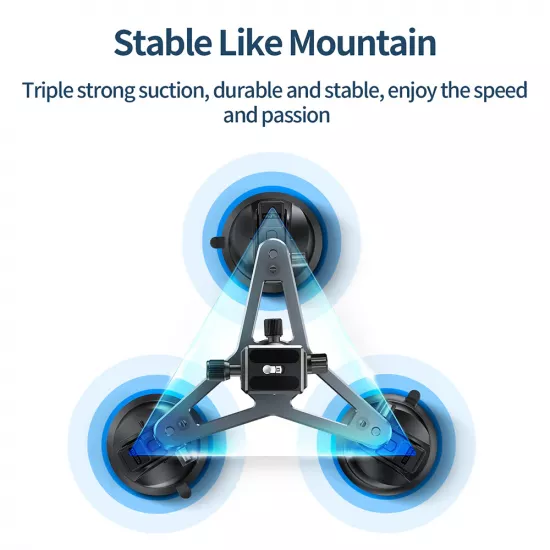 TELESIN Three-Arm Suction Mount TELESIN Three-Arm Suction Mount