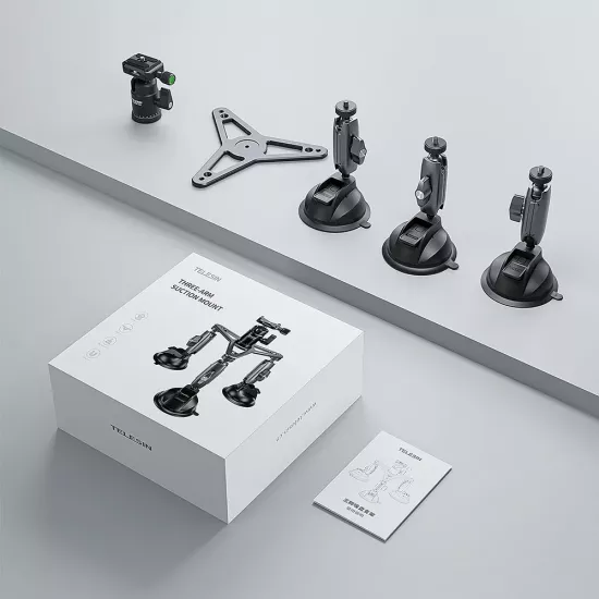 TELESIN Three-Arm Suction Mount TELESIN Three-Arm Suction Mount