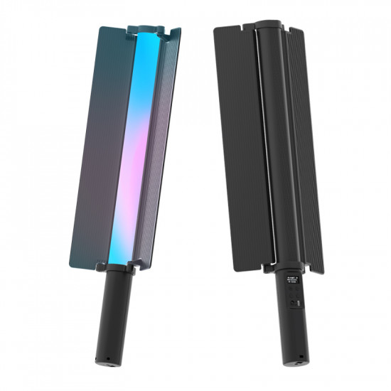 NiceFoto TC-C2 Bi-Color RGB 24W Handheld LED Light Wand with Barndoor NiceFoto TC-C2 Bi-Color RGB 24W Handheld LED Light Wand with Barndoor