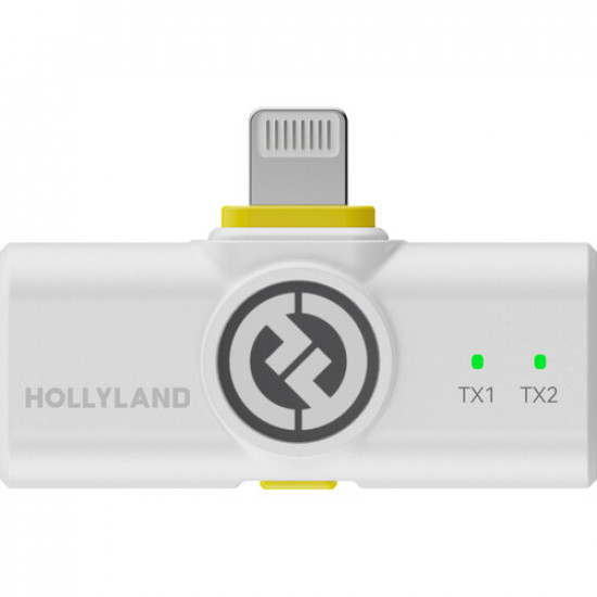Hollyland LARK M2 DUO 2-Person Wireless Combo Microphone System (White)