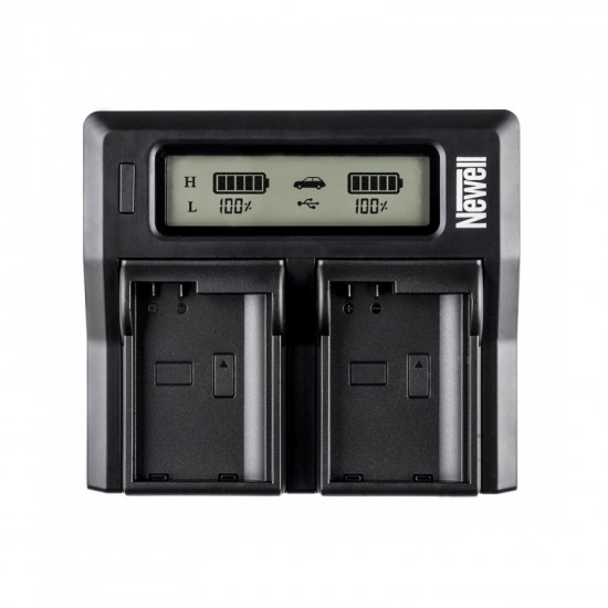 Newell DC-LCD Two-channel Charger for LP-E6 Batteries