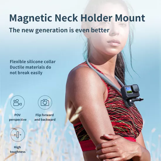 TELESIN Magnetic Neck Holder Mount for Action Cameras
