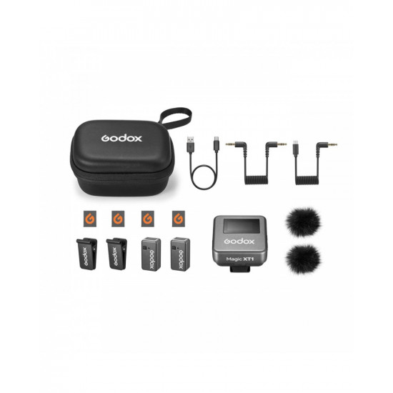 Godox Magic XT1-C 2-Person Wireless Microphone System with USB-C Adapter