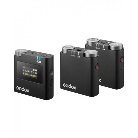Godox Virso M2 2-Person Wireless Microphone System for Cameras and Smartphones