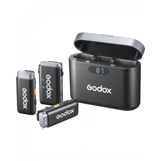 Godox WEC 2-Person Wireless Microphone System for Cameras and Mobile Devices (2.4 GHz)