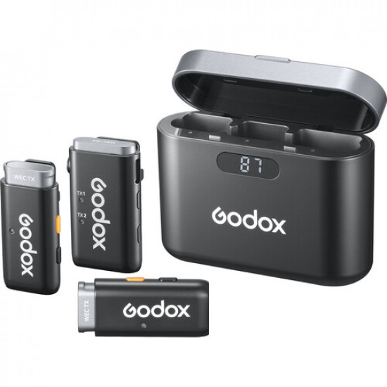 Godox WEC 2-Person Wireless Microphone System for Cameras and Mobile Devices (2.4 GHz) Godox WEC 2-Person Wireless Microphone System for Cameras and Mobile Devices (2.4 GHz)