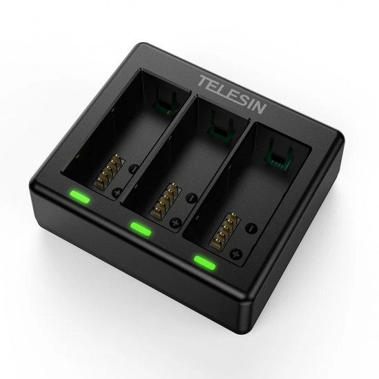 TELESIN Triple Battery Charger for GoPro Hero 13