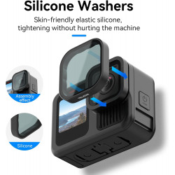 TELESIN ND8 ND16 ND32 CPL Lens Filters Set for GoPro Hero 13 TELESIN ND8 ND16 ND32 CPL Lens Filters Set for GoPro Hero 13