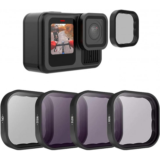 TELESIN ND8 ND16 ND32 CPL Lens Filters Set for GoPro Hero 13