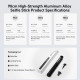TELESIN High-Strength Aluminum Alloy Selfie Stick 90cm