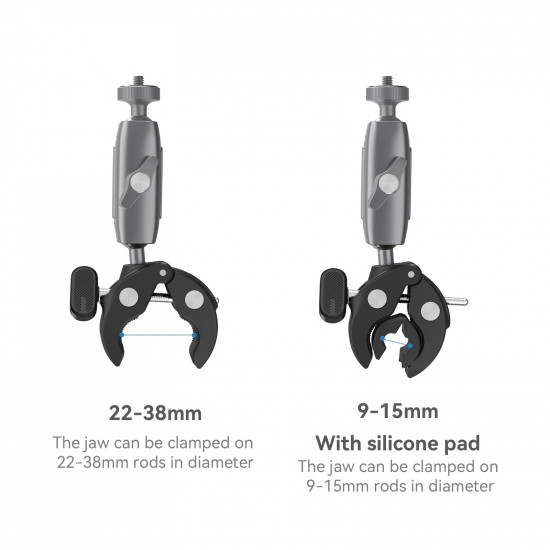 TELESIN Aluminum Alloy Universal Handlebar Mount