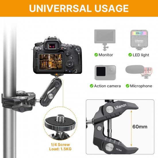 Ulanzi R094 Multi-Functional Super Clamp with Magic Arm