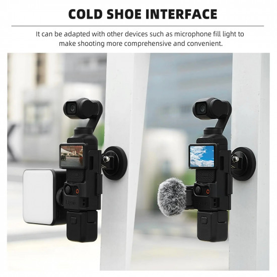 Pocket 3 Magnetic Mount Magnet Bracket Expansion Adapter Holder with Cold Shoe Pocket 3 Magnetic Mount Magnet Bracket Expansion Adapter Holder with Cold Shoe