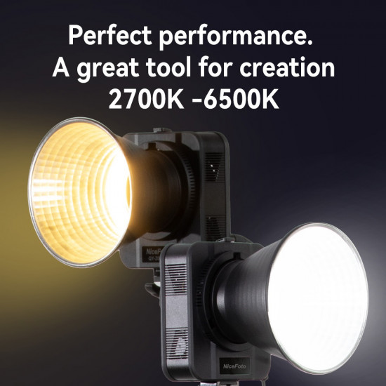 NiceFoto QY-2000A 200W Bi-Color Portable LED Video Light