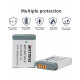 NB-13L for Camera Battery Powershot G1 X Mark II, G5X, G5 X Mark II, G7X, G7X Mark II, G7 X Mark III, G9X, N100, SX620 HS
