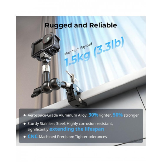 SmallRig Magic Arm with Crab-Style Clamp (7") SmallRig Magic Arm with Crab-Style Clamp (7")
