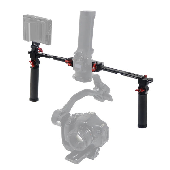 Stabilizer Dual Handle Grip Extension Arm Adjustable Light Monitor Bracket Stand For RS2/RSC2/RS3 Mini/RS3/RS4 Pro Stabilizer Dual Handle Grip Extension Arm Adjustable Light Monitor Bracket Stand For RS2/RSC2/RS3 Mini/RS3/RS4 Pro