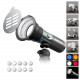 PHOTOOLEX x AMBITFUL 10W Flash Light Photography Spotlight Four Colors