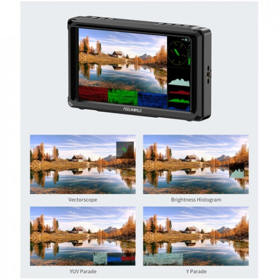 FeelWorld FW568 PRO 6" High-Bright On-Camera 4K HDMI Monitor