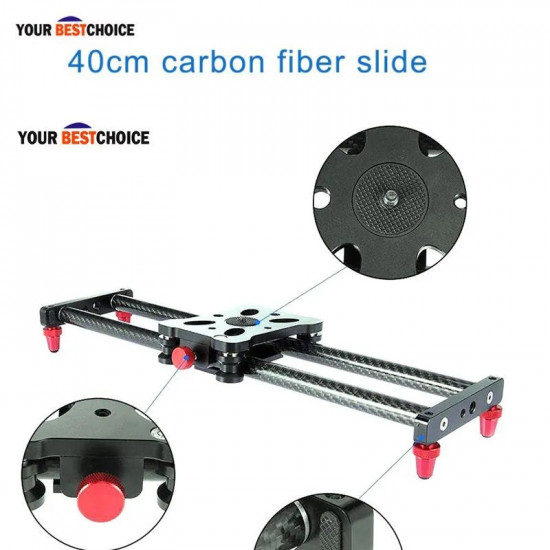 40CM Carbon Fiber Camera Track Slider Video Stabilizer