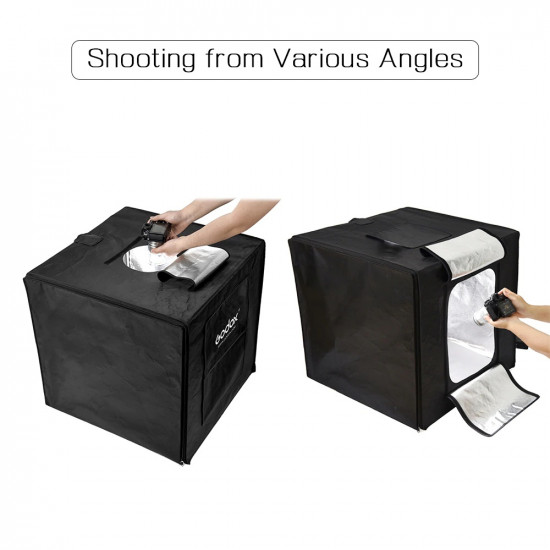 Godox LSD60 60*60*60cm LED Mini Photography Studio Shooting Tent Softbox with 2pcs LED Light Board Godox LSD60 60*60*60cm LED Mini Photography Studio Shooting Tent Softbox with 2pcs LED Light Board