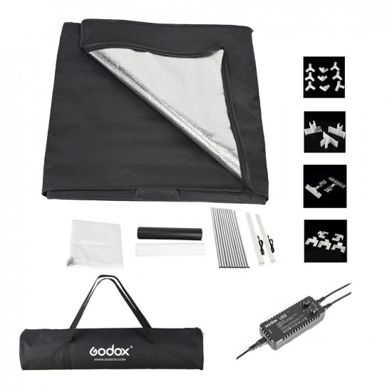 Godox LSD60 60*60*60cm LED Mini Photography Studio Shooting Tent Softbox with 2pcs LED Light Board Godox LSD60 60*60*60cm LED Mini Photography Studio Shooting Tent Softbox with 2pcs LED Light Board