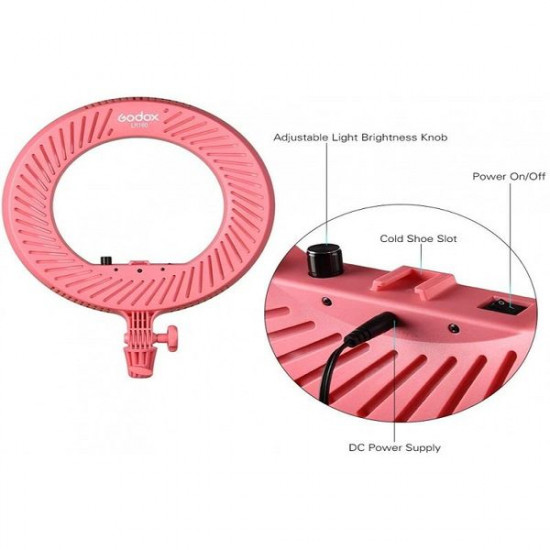 Godox LR180 LED Ring Light Pink Godox LR180 LED Ring Light Pink
