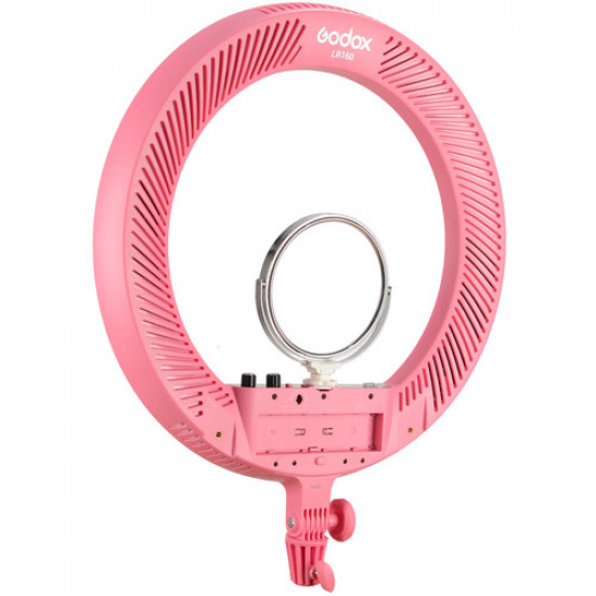 Godox LR160 Pink Led Ring Light with Make Up Mirror Bi-color 3300-8000K 18W Video Selfie Makeup Fill Lighting Live Shooting