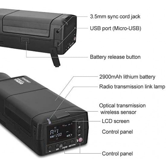 YONGNUO YN200 Portable TTL Flash Speedlite Kit Outdoor Flash Light