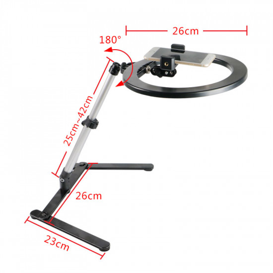 Cell phone Stander With LED Ring, Stand Studio Fill Light for Videos Cell phone Stander With LED Ring, Stand Studio Fill Light for Videos