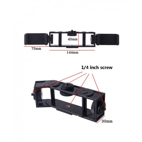 Puluz 16 cm Metal Mini Tripod for Selfie LED Flash Light Multi-position Bracket Base for Iphone Xiaomi Huawei Phones Video Bloggers Shooting