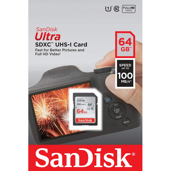 SanDisk 64GB Ultra SDXC UHS-I Memory Card