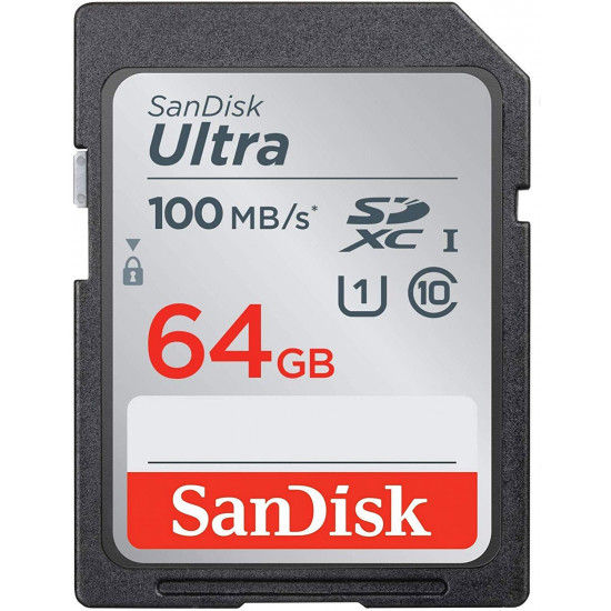 SanDisk 64GB Ultra SDXC UHS-I Memory Card
