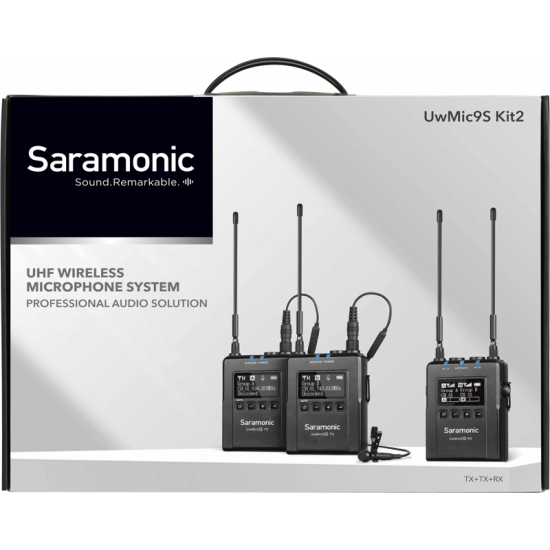 SARAMONIC UWMIC9S KIT2 WIRELESS MICROPHONE SYSTEM (TX+TX+RX) SARAMONIC UWMIC9S KIT2 WIRELESS MICROPHONE SYSTEM (TX+TX+RX)