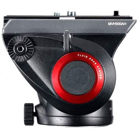 Manfrotto MVH500AH, Lightweight Fluid Video Head with Flat Base, Sliding Plate for Rapid Camera Connection, Supports Multiple Tripods Manfrotto MVH500AH, Lightweight Fluid Video Head with Flat Base, Sliding Plate for Rapid Camera Connection, Supports Multiple Tripods