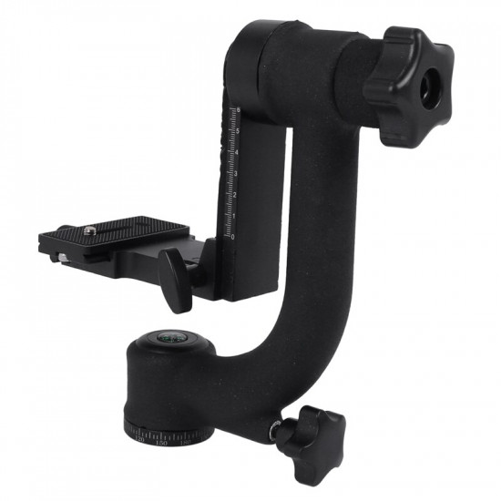 Bk-45 Panoramic 360 Degree Vertical Pro Gimbal Tripod Head For Dslr Camera Telephoto Lens Quick Release Plate