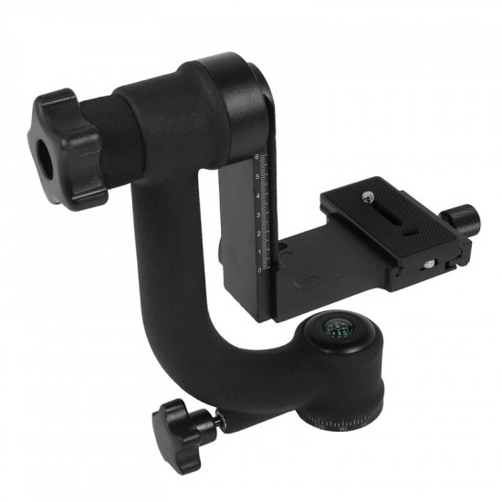 Bk-45 Panoramic 360 Degree Vertical Pro Gimbal Tripod Head For Dslr Camera Telephoto Lens Quick Release Plate