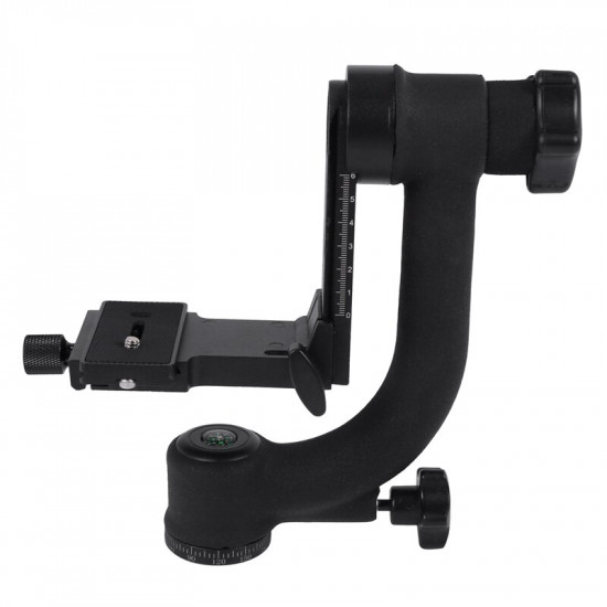 Bk-45 Panoramic 360 Degree Vertical Pro Gimbal Tripod Head For Dslr Camera Telephoto Lens Quick Release Plate