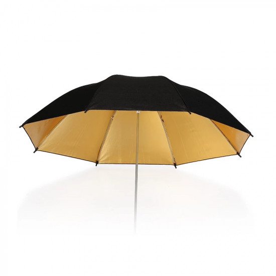 UB-003 Photo  Studio Reflector Umbrella(101cm Black/Gold)