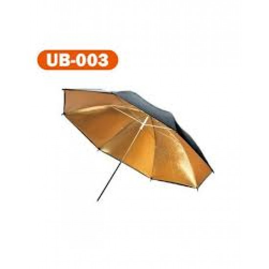 UB-003 Studio Reflector Umbrella(84cm Black/Gold)
